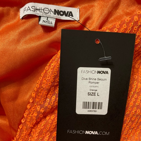 Fashion Nova Sequin Romper - Picture 3 of 3